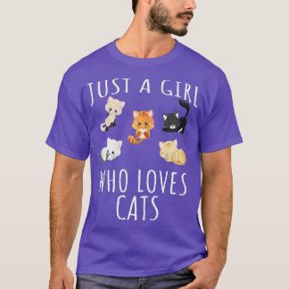 Gewoon een meisje dat van katten houdt - Funny Kit T-shirt