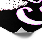 Gewoon een meisje dat van katten houdt, gooit Kat Poster (Hoek)