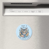 Gewoon een meisje dat van katten houdt magneet (Insitu (Vaatwasser))
