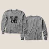 Gewoon een meisje dat van katten houdt – Minimaal (Voorkant /achterkant)