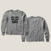 Gewoon een meisje dat van katten houdt – Minimaal (Voorkant /achterkant)