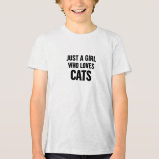 Gewoon een meisje dat van katten houdt – Mooie min Tri-Blend Shirt
