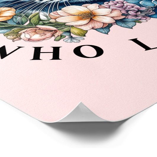 Gewoon een meisje dat van katten houdt poster (Hoek)