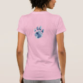 Gewoon een meisje dat van katten houdt t-shirt (Achterkant)