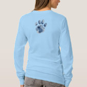 Gewoon een meisje dat van katten houdt t-shirt (Achterkant)