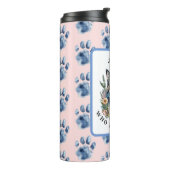 Gewoon een meisje dat van katten houdt thermosbeker (Gedraaid links)