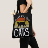 Gewoon Een Meisje Dat Van Katten Houdt Tote Bag (Dichtbij)