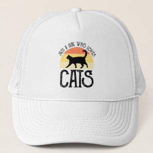 Gewoon Een Meisje Dat Van Katten Houdt Trucker Pet