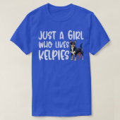 Gewoon een meisje dat van Kelpies houdt T-shirt (Design voorkant)