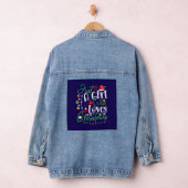 Gewoon Een Meisje Dat Van Kerst Mis Houdt Denim Jacket (Hangar)