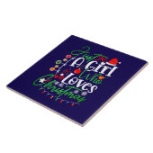 Gewoon Een Meisje Dat Van Kerst Mis Houdt Tegeltje (Zijkant)