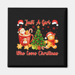 Gewoon Een Meisje Dat Van Kerst Mis Kerst Gingerbr Magneet