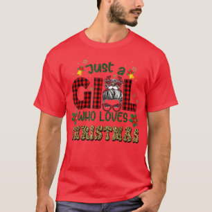 Gewoon een meisje dat van Kerstmis houdt, Bun T-shirt