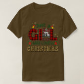 Gewoon een meisje dat van Kerstmis houdt, Bun T T-shirt (Design voorkant)