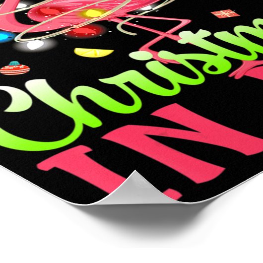 Gewoon een meisje dat van Kerstmis houdt in juli F Poster (Hoek)