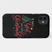 Gewoon een meisje dat van Kerstmis houdt... iPhone Case-Mate iPhone Case (Achterkant (horizontaal))