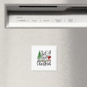 Gewoon een meisje dat van Kerstmis houdt, Kerstmis Magneet (Insitu (Vaatwasser))