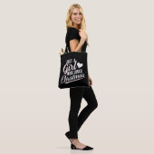 Gewoon een meisje dat van Kerstmis houdt  Tote Bag (Op model)