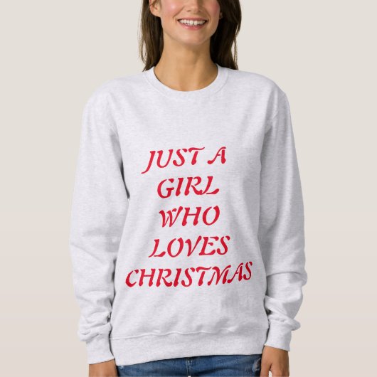 GEWOON EEN MEISJE DAT VAN KERSTMIS HOUDT TRUI (Voorkant)