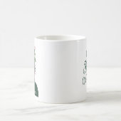 Gewoon een meisje dat van kerstschoonheid houdt koffiemok (Center)