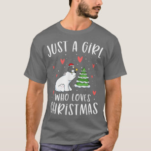Gewoon een meisje dat van kerststaartje houdt, Bee T-shirt