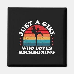 Gewoon een meisje dat van kickboksen houdt Kickbox Magneet
