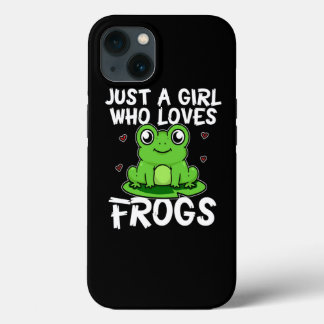 Gewoon een meisje dat van kikkergroene kikkerbrok  iPhone 13 hoesje