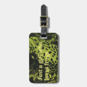 Gewoon een meisje dat van kikkers houdt bagagelabel (Voorkant verticaal)