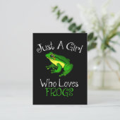 Gewoon een meisje dat van kikkers houdt... briefkaart (Staand voorkant)