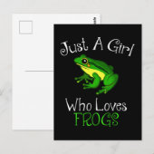Gewoon een meisje dat van kikkers houdt... briefkaart (Voorkant / Achterkant)