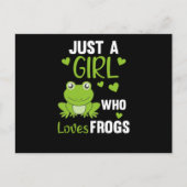 Gewoon een meisje dat van kikkers houdt... briefkaart (Voorkant)