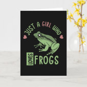 Gewoon een meisje dat van kikkers houdt... met kik kaart (Gele Bloem)