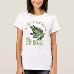 Gewoon een meisje dat van kikkers houdt... met kik t-shirt