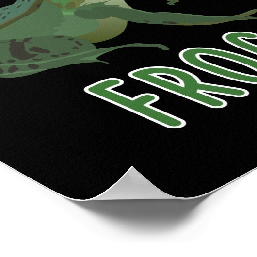 Gewoon een meisje dat van kikkers houdt poster (Hoek)