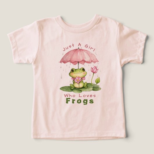 Gewoon Een Meisje Dat Van Kikkers Houdt Schattig R (Design voorkant)