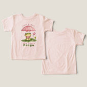 Gewoon een meisje dat van kikkers houdt Schattige  (Ontwerp Voorkant & Achterkant)