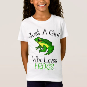 Gewoon een meisje dat van kikkers houdt... t-shirt