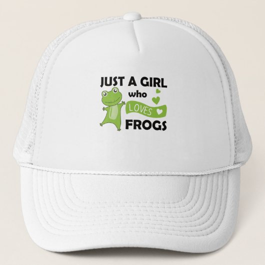 Gewoon een meisje dat van kikkers houdt... trucker pet (Voorkant)
