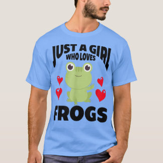 Gewoon een meisje dat van kikkers houdtKute Green  T-shirt