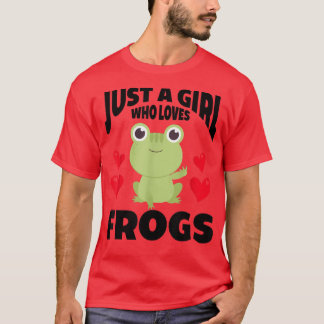 Gewoon een meisje dat van kikkers houdtKute Green  T-shirt