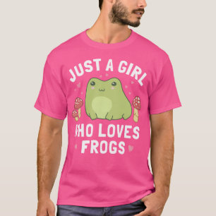 Gewoon een meisje dat van kikkers Kawaii Anime Cot T-shirt