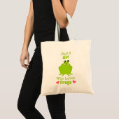 Gewoon een meisje dat van kikkervis houdt tote bag (Voorkant (product))