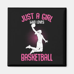Gewoon een meisje dat van Kinder Basketball Girls  Magneet