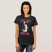 Gewoon een meisje dat van Kinder Basketball Girls T-shirt (Voorkant volledig)