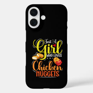Gewoon Een Meisje Dat Van Kipnuggets Houdt Meisje  iPhone 16 Hoesje