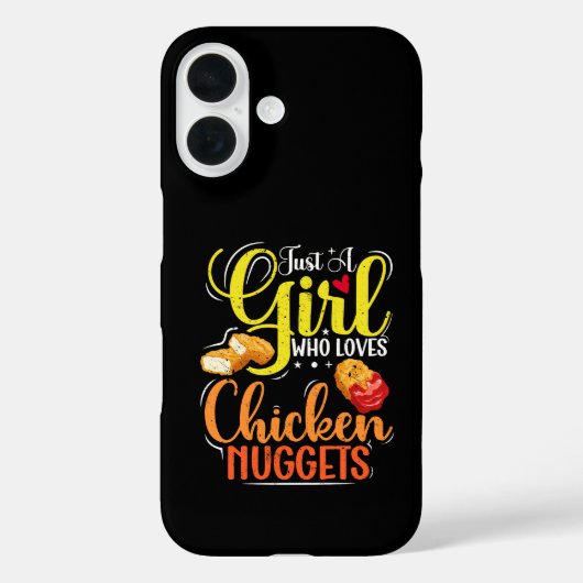 Gewoon Een Meisje Dat Van Kipnuggets Houdt Meisje Case-Mate iPhone Case (Achterkant)