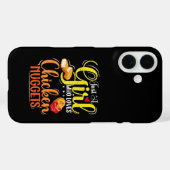 Gewoon Een Meisje Dat Van Kipnuggets Houdt Meisje Case-Mate iPhone Case (Achterkant (horizontaal))