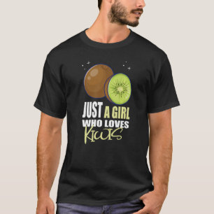Gewoon een meisje dat van Kiwis houdt, ik kiwi's f T-shirt