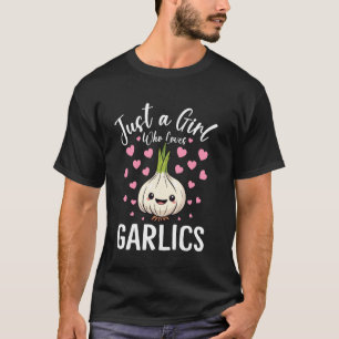 Gewoon Een Meisje Dat Van Knoflook Vrouwen En Meis T-shirt