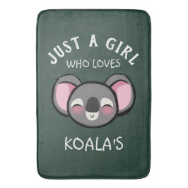 Gewoon een meisje dat van Koala houdt Badmat